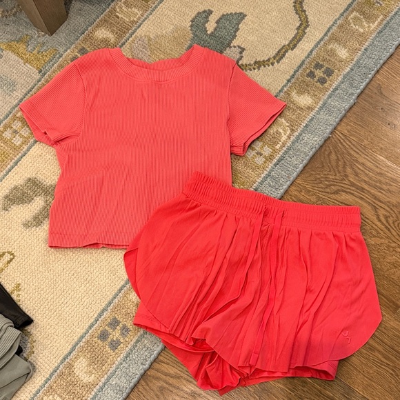 JoyLab Vibrant Red Ribbed Set - Picture 1 of 4